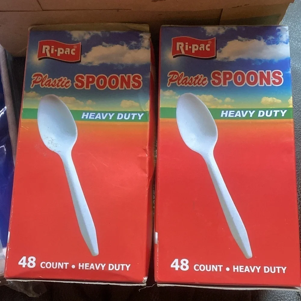 Disposable Spoons & Straws NWT Party Startup Picnic Summer Beach Reunion